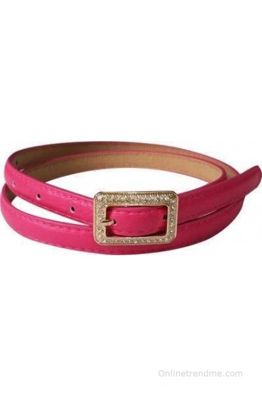 Verceys Girls, Women Casual Pink Artificial Leather Belt(DarkPink7) Verceys Girls, Women Casual Pink Artificial Leather Belt(DarkPink7)